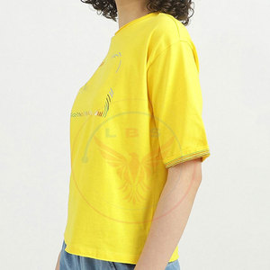เสื้อยืดผู้หญิงผ้าฝ้าย100% เป็นมิตรกับสิ่งแวดล้อมดีไซน์ของคุณเองปรับแต่งได้ - Product Image 3
