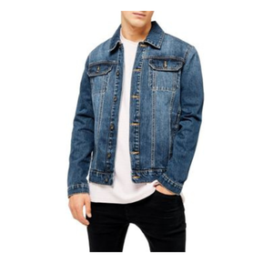 OEM Hombres Casual Outwear Denim Jean Chaqueta Otoño abotonado abrigo con diseño de gran tamaño - Product Image 6