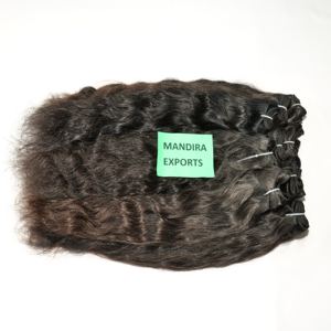 100% naturel noir indien temple faisceaux bruts vague ondulés extensions de cheveux humains pas de traitement chimique vendeur offre une option bon marché - Product Image 6