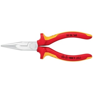 Pince plate-ronde KNIPEX 160 mm, poignées multi-composants ISO 5745, homologuée VDE - Product Image 4
