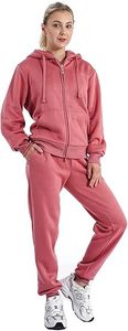 Survêtement polaire respirant 2 pièces pour femmes Ensemble de salon Pull décontracté à capuche avec poches pour le confort et le style hivernaux - Product Image 4