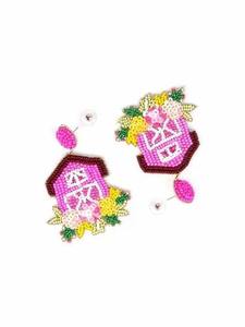 Pendientes Colgantes Clásicos Hechos a Mano con Cuentas de Colores Bordadas de la India, Joyería de Moda para Fiestas, Unisex - Product Image 3