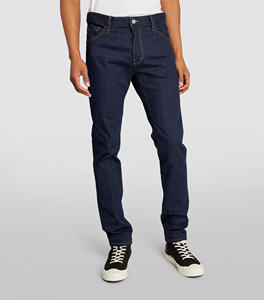 Aceptamos pantalones de mezclilla ajustados rectos de etiqueta privada personalizados para hombres 100% pantalones vaqueros de mezclilla lavados de alta calidad para hombres - Product Image 3