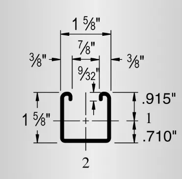 Profilo unistrut 41x41 g i slotted channel half-slotted channel supplier