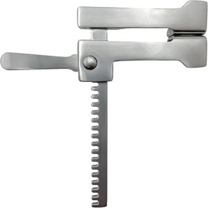 เครื่องถ่างกระดูกซี่โครงแบบแมนนวล FINOCHIETTO ยี่ห้อ OEM รุ่นขายดี คุณภาพสูง ผลิตจากเหล็กกล้าไร้สนิม ใบมีดสองชุด รุ่น DC-SR-4002 ได้รับการรับรองมาตรฐาน CE - Product Image 2