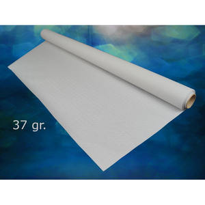 Rouleau de nappe blanche 1x100m 37gsm, papier professionnel, B2B - Product Image 1