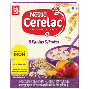 Cereal Infantil Fortificado Nestlé Cerelac con Leche, Multigrano, Dal y Vegetales – 12 Meses+ - Product Image 5