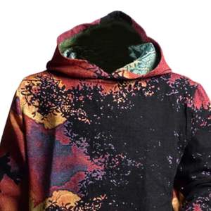 Sweat à capuche imprimé intégral pour homme, en molleton de coton lourd, sweat à capuche décontracté, streetwear, vêtements d'hiver - Product Image 3