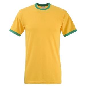 T-shirts Ringer de qualité supérieure pour hommes Slim Fit T-shirt en gros Respirant Vente à chaud Couleur unie Service OEM Prix bas - Product Image 1