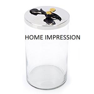 HOME IMPRESSION Pot de rangement multifonctionnel en métal minimaliste de luxe, fait à la main, écologique, pour la décoration de la maison - Product Image 6