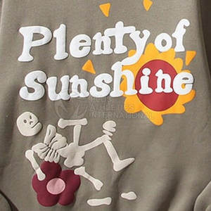 Sudadera con Capucha para Hombre, Estilo Pullover, con Estampado Puff Personalizado, Sudadera de Felpa de Alta Calidad, Venta al por Mayor - Product Image 4