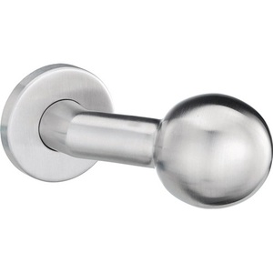Poignée de porte en acier inoxydable K4/052/02, montage F00, tête sphérique décalée M12 pour tringles de rideau de douche, produit EDI - Product Image 1