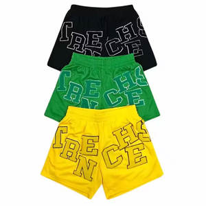 Custom LOGO <b>Men's</b> Street Wear Casual Breathable Canvas Sweat <b>Shorts</b> Plain Dyed Drawstring Cotton <b>Fleece</b> <b>Shorts</b> - Product Image 4