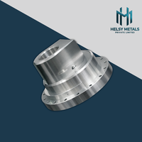 Support de montage à bride en aluminium léger usiné CNC/laser VMC 6061/6082/7075, corps cylindrique étagé, tolérance de 0,01 mm