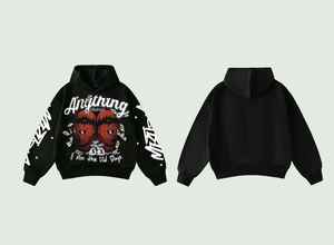 Sweat à capuche élégant imprimé DTG et DTF personnalisé avec illustration résistante à la décoloration et intérieur en tissu de coton doux - Product Image 4