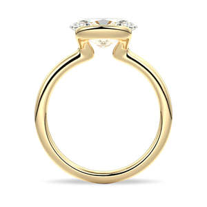 Anillo de Oro de 14K con Diamante Moissanite de Corte Oval, Colección de Anillos Elegantes con Moissanite - Product Image 4