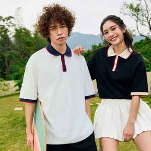 Camiseta de Polo de manga corta para hombre de 220 gramos con solapa de contraste pesado personalizada para hombre - Product Image 2