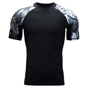 Direct Manufacturer Supply High Quality Custom Compression Performance <b>Rash</b> <b>Guard</b> Short and Long Sleeve Martial Arts Wear - Product Image 5