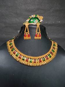 ชุดเครื่องประดับต่างหูสร้อยคอพร้อมทอง22K ชุดเครื่องประดับสไตล์หรูหรา - Product Image 2