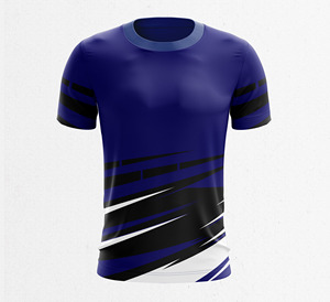 Camiseta de tiro de manga corta para hombre de rendimiento ligero 100% algodón tejido de punto estampado sublimación al aire libre - Product Image 5