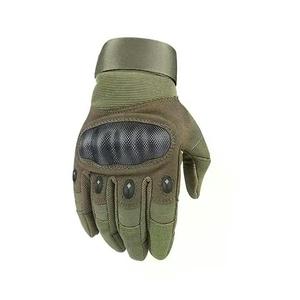 Guantes tácticos de combate de dedo completo personalizados para hombre, protectores de manos, pantalla táctil, caza, tiro, hechos de cuero sintético, impacto/deslizamiento - Product Image 6