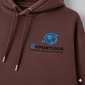 Unisexe Premium Pigment lourd teint brun doublé hip-hop polaire éponge française logo brodé personnalisé automne lavé vintage - Product Image 4