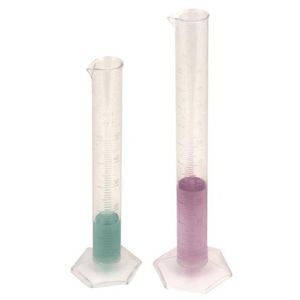 Cylindre gradué en plastique TPX 250 ml pour usage en laboratoire - Product Image 1