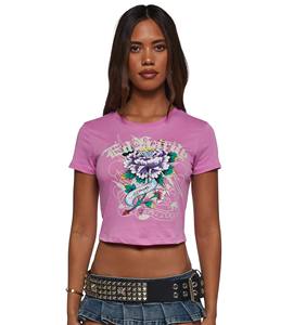 Top corto con agujeros de Modal de LICRA de algodón ajustado y ecológico de alta calidad para mujer, corto transpirable, estampado de logotipo personalizado, estilo informal - Product Image 1