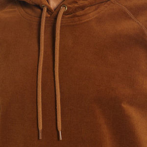 Oem High Quality Premium Hoodies Custom Logo Embroidery Vintage Heavyweight <b>Brown</b> Corduroy Hoodie - Product Image 4