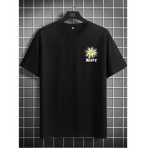 Camiseta Personalizada 100% Algodón para Hombre, Top de Punto Casual de Alta Calidad, Impresión Digital y Logotipo, Ropa al por Mayor - Product Image 1