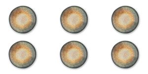 Set di 6 Piatti da Zuppa in Ceramica Rotondi Irregolari Efesto di Excelsa Cosmic Earth con Smalto Reattivo Lucido e Decorazione Digitale in Rilievo - Product Image 2