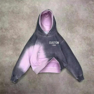 Sweat à capuche polaire pour homme, 100% coton épais, coupe oversize, écologique, respirant, séchage rapide, avec poche, impression numérique, hiver - Product Image 1