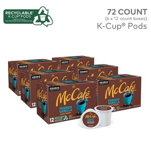 McCafe Vainilla Francesa, Cápsulas de Café Individuales Keurig K-Cup, Café con Sabor, 72 Unidades - Product Image 5