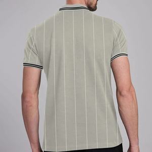 Polo 100% de algodón de alta calidad, camiseta lisa en blanco, transpirable, a la moda, Logo personalizado, talla grande - Product Image 2