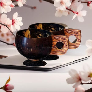 Tasse de noix de coco pour une vie durable Verres à coquille réutilisables naturels Idéal pour les cadeaux par Tradebyd - Product Image 3