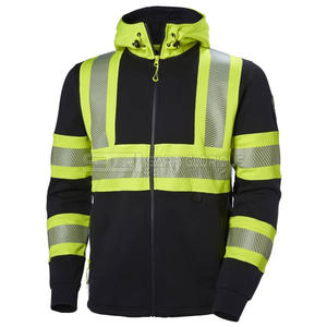 Sudadera de Seguridad de Alta Visibilidad con Franjas Reflectantes y Múltiples Bolsillos con Cremallera, Ropa de Trabajo de Alta Visibilidad - Product Image 1