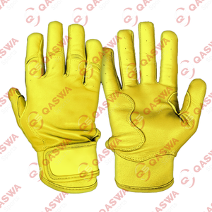 Cómodos guantes de bateo antideslizantes de cuero transpirable Profesional Hombres Mujeres Softball Guantes de béisbol hechos a medida - Product Image 6