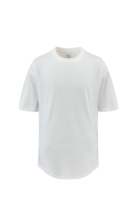 Camiseta de algodón 100% Premium de alta calidad con dobladillo caído, camiseta de hombre con dobladillo redondo y camiseta de gran tamaño de estilo largo para hombre - Product Image 4