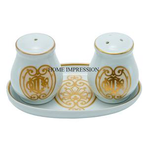 Ensemble de sel et poivre de créateur moderne art unique de fantaisie émail fini matériel de haute qualité de fournisseur indien - Product Image 1