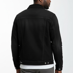 Veste en jean lourde tendance, nouvelle arrivée 2025, vêtements décontractés, logo brodé personnalisé, fermeture à boutons - Product Image 2