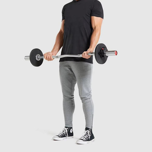 Pantalones de chándal para hombre de algodón 100% de calidad superior Color sólido Cintura media Casual Cordón Ropa de calle Servicio OEM disponible - Product Image 4