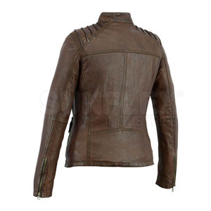 แจ็กเก็ตหนังน้ำหนักเบาสำหรับผู้หญิงสวมใส่สบายระบายอากาศได้ดีสวมใส่ง่ายพร้อมกระบวนการที่เสร็จแล้ว - Product Image 2