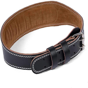 Cinturón de cuero de vaca ajustable para levantamiento de pesas, protección profesional, soporte antideslizante para levantamiento de pesas, entrenamientos de gimnasio, Fitness central trasero - Product Image 3