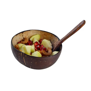 Cuencos ovalados de cáscara de coco natural Cuencos de servicio hechos a mano rústicos para uso en el hogar, cafetería y restaurante - Product Image 4