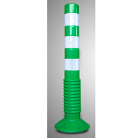 Barrière de stationnement en plastique réfléchissant et flexible, marqueur de poteau, borne d'avertissement, équipement de poste, sécurité routière
