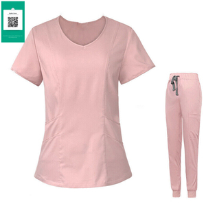 Uniformes de Enfermería de Lona de Alta Calidad para Mujer, Conjuntos de Uniformes Transpirables para Uso Hospitalario, Precio de Venta al por Mayor - Product Image 1