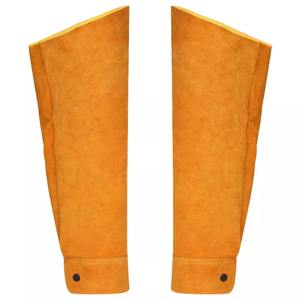 ถุงมือเชื่อมหนังวัวแบบแยกแขนเสื้อหนังเพื่อความปลอดภัยป้องกันการลื่น - Product Image 6