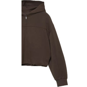 Vestido Sudadera de Invierno Personalizado para Mujer, 100% Algodón, 360g, Ecológico, Transpirable, Resistente al Viento, Bordado en Relieve, Color Marrón - Product Image 5