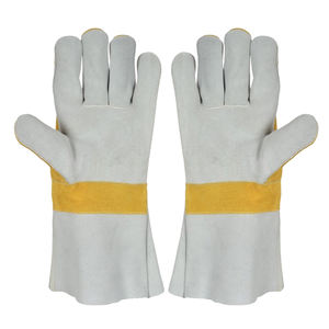 ถุงมือหนังสำหรับผู้ชายถุงมือหนังสำหรับงานเชื่อมงานช่างถุงมือหนังฝ่ามือเดียวสำหรับงานหนักใหม่2025 - Product Image 4