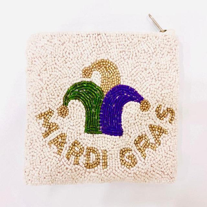 Bolsa hecha a mano con diseño de cuentas, personalizable, hermosa, para el festival de Mardi Gras, única, con bordado a mano de última generación. - Product Image 3